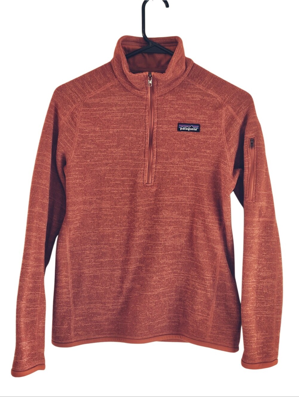 Patagonia Men's Zip-Up Sweater - Rust Orange